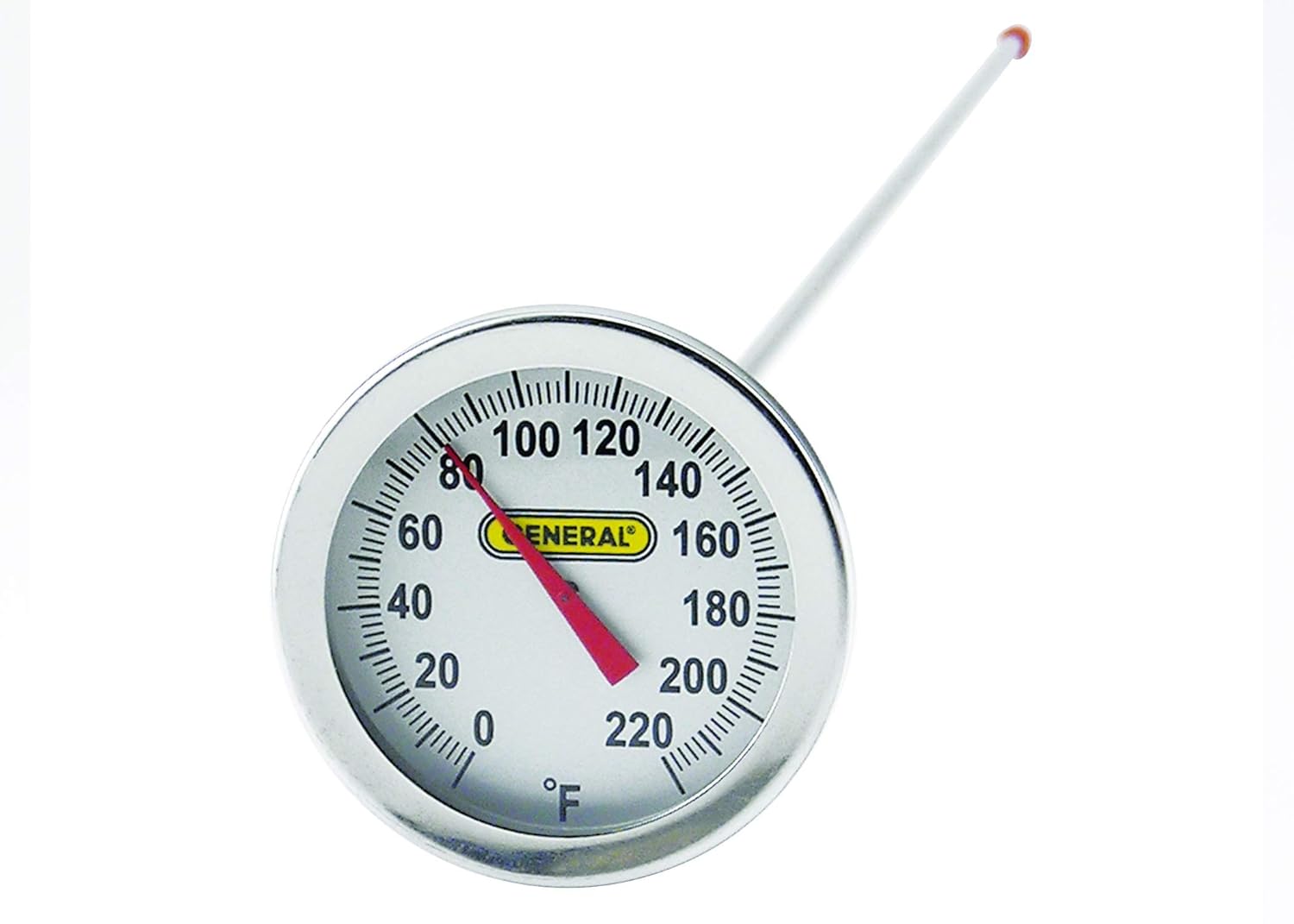 General Tools PT2020G-220 Analog Soil and Composting Dial Thermometer, Long Stem 20 Inch Probe, 0 to 220 Degrees Fahrenheit (-18 to 104 Degrees Celsius) Range (Pack of 3)