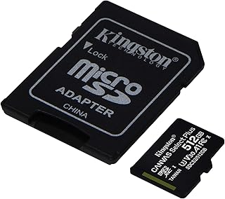 Kingston 512GB micSDXC Canvas Select Plus 100R A1 C10 Card+ADP (SDCS2/512GBCR)