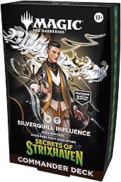 Magic: The Gathering Secrets of Strixhaven Commander Deck - Silverquill Influence (100-Card Deck, Deck Box + Accessories)