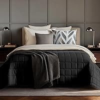 HomeSmart 50lb Queen Weighted Blanket - Ultra Soft Hypoallergenic Fabric, Heavy Deep Pressure, 92x88 Grey for Ultimate Relaxation