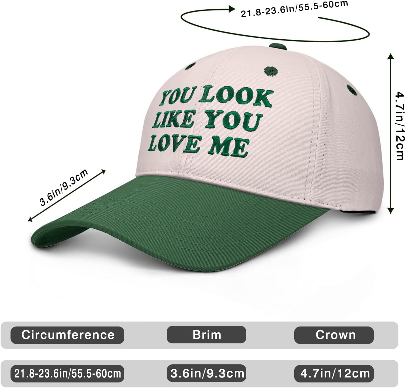 You Look Like You Love Me Hat, Funny Vintage Trucker Hats for Women Men, Trendy Embroidered Snapback Baseball Cap - Image 5