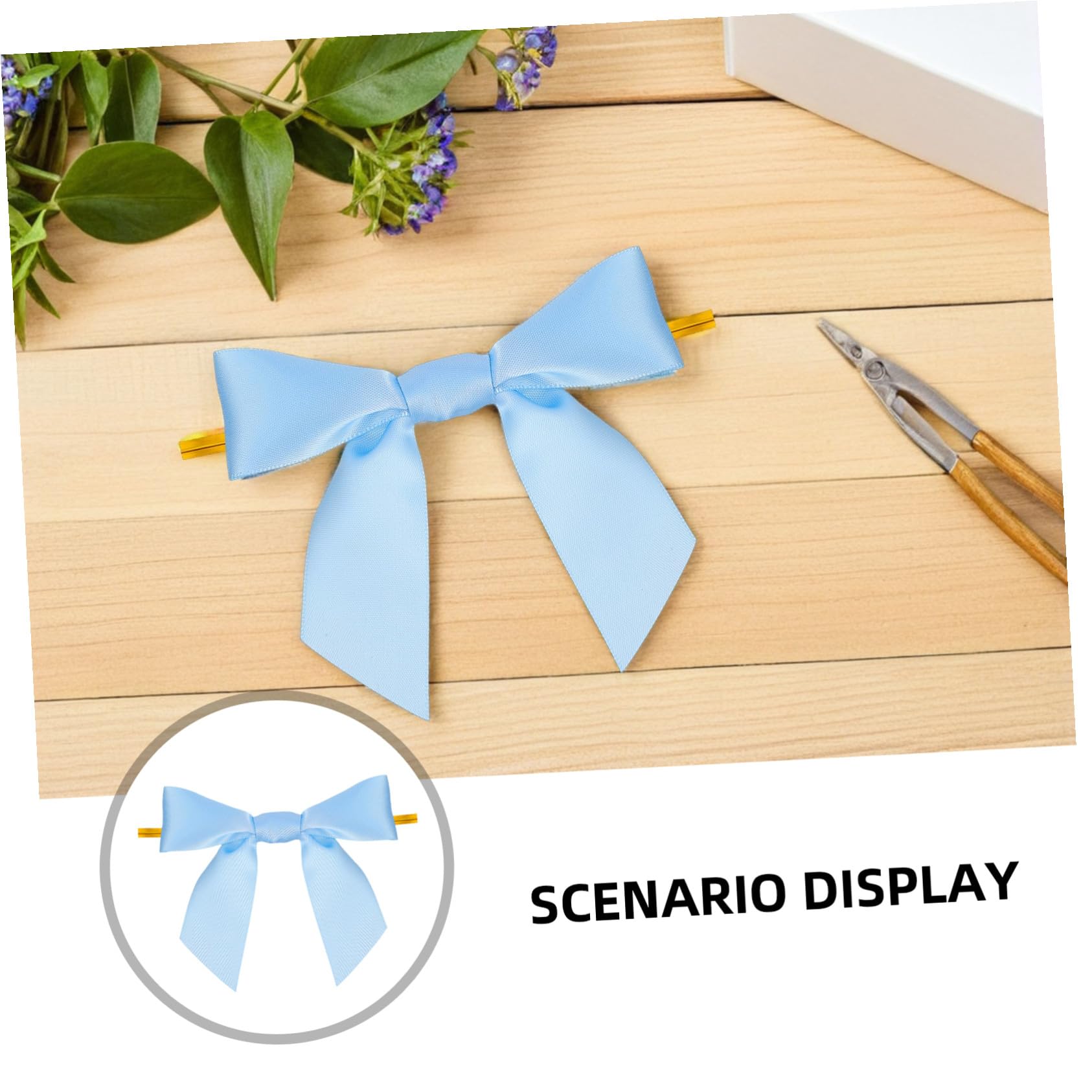 100piezas Lazos para Bolsa de Obsequio de Cinta de Raso Preatados Unidades Mini Lazos para Decorar Paquetes para Manualidades Regalos Bolsas de Dulces y Bodas
