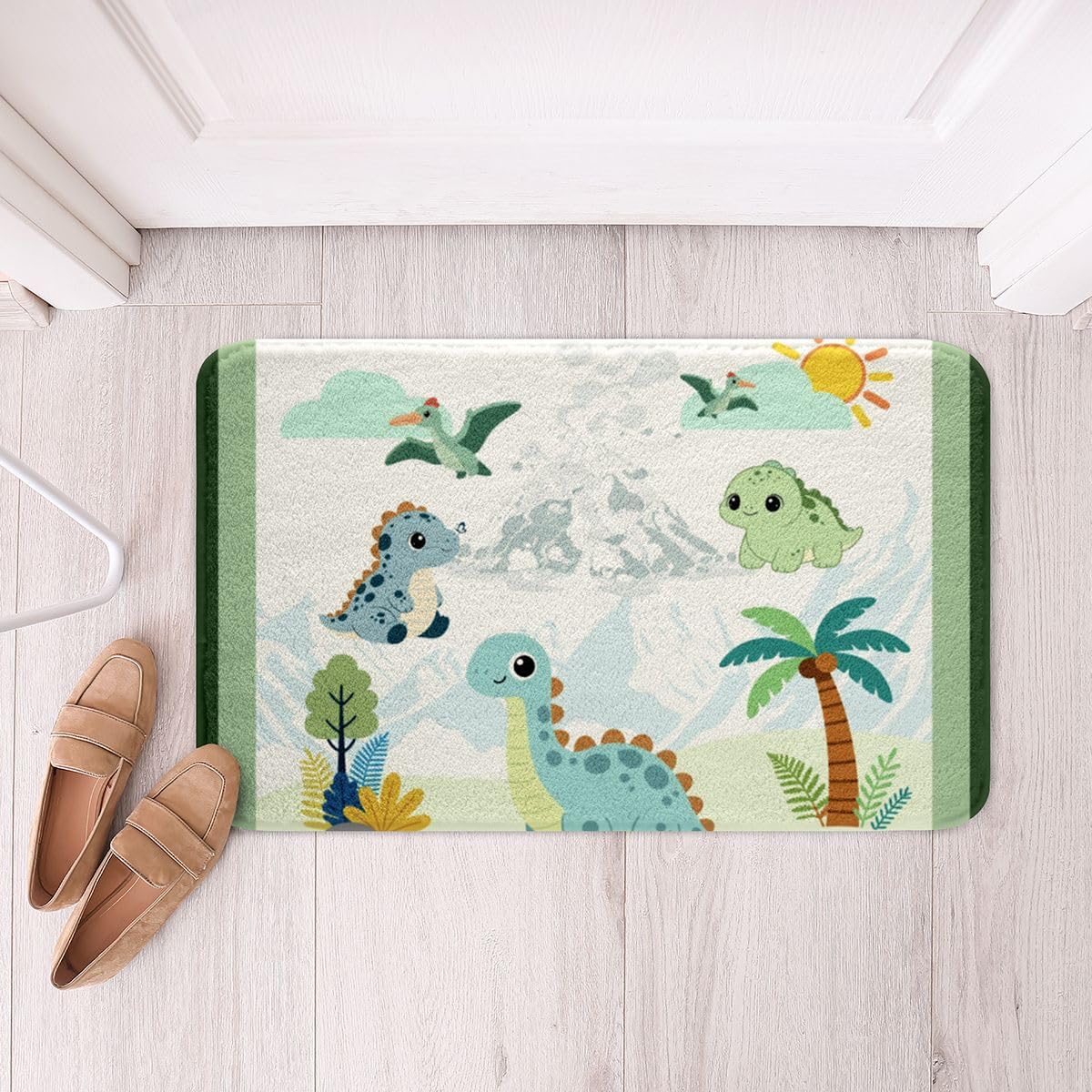 Feelyou Kids Boys Girls Kids Dinosaur Bathroom Rugs
