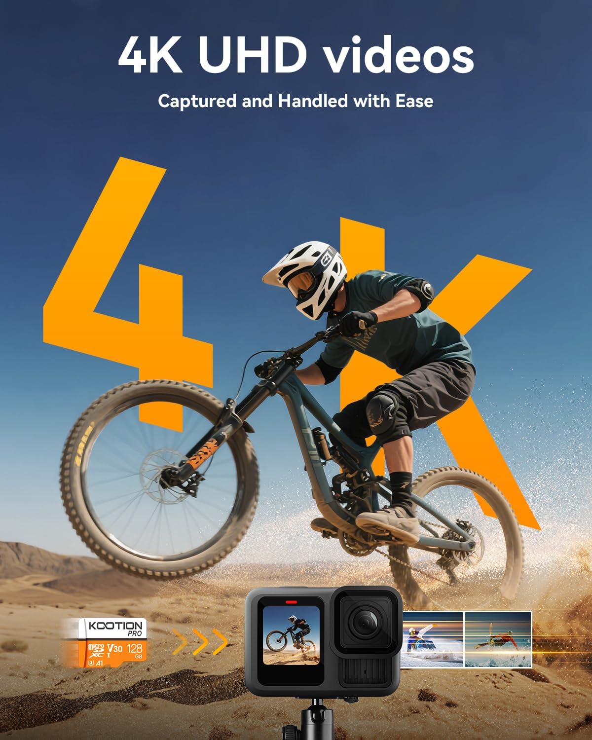 KOOTION 128GB Micro SD Card 2 Pack Micro SDXC UHS-I High Speed up to 90MB/s TF Card 128GB Card Memory U3,A1,V30, Full HD Video for Drone/Smartphone/Camera/Dash Cam/PC/Tablet - Image 3