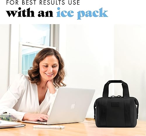 Miniatura 7 de Fit & Fresh Remi - Lonchera de neopreno para mujer, kit de preparación de comidas con recipientes y bolsa de hielo XL, material autoaislante similar