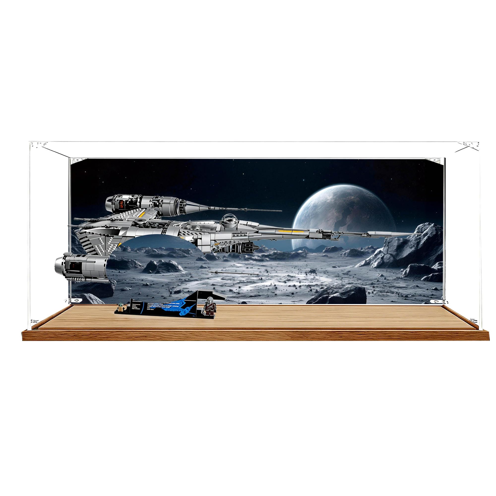 Vetrina compatibile con Le-go 75442 N-1 Starfighter Set (Sfondo 6)