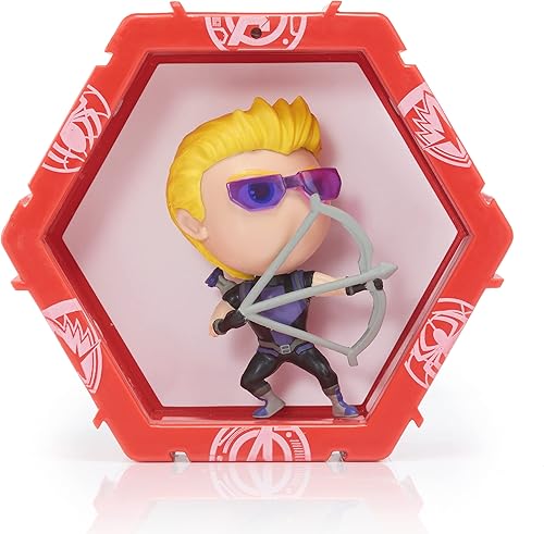 Miniatura 2 de WOW! PODS Avengers Collection - Hawkeye  Figura de superhéroe iluminada con cabeza Bobble, juguetes y regalos oficiales de Marvel coleccionables