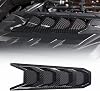 エンジンシュラウドカバーパネルトリム シボレーコルベットc8 2020-2023、エッジエンジンカバー、c8アクセサリー1個カーボンファイバーパターン
