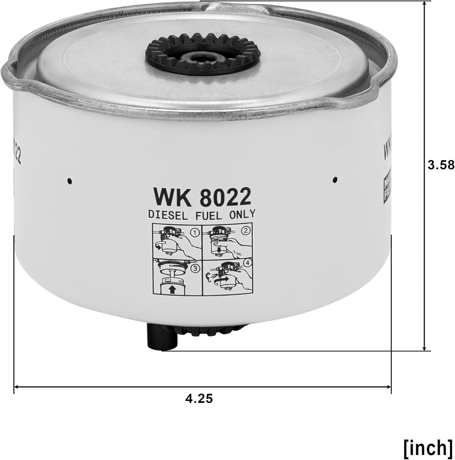 MANN-FILTER WK 8022 x Fuel Filter - CARS + TRANSPORTERS