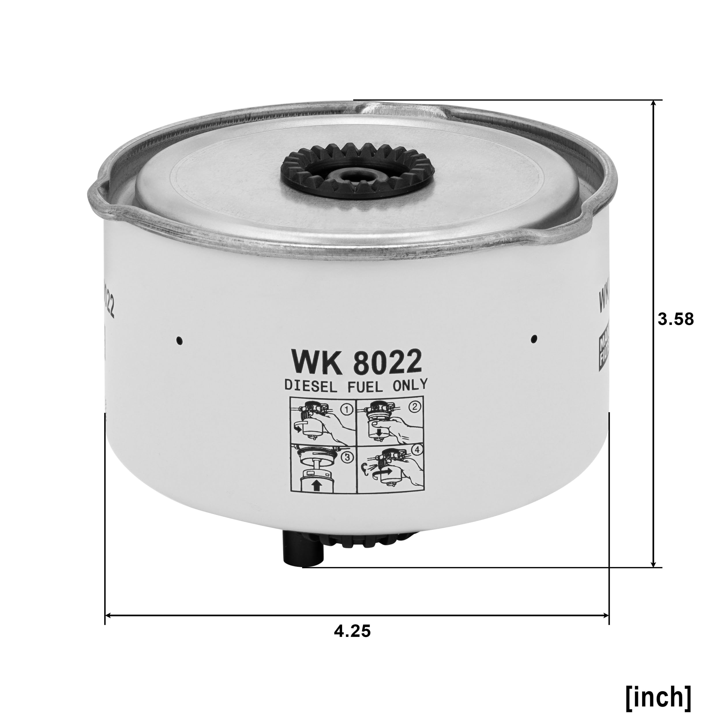 MANN-FILTER WK 8022 x Filtro carburante - AUTOVETTURE + VEICOLI COMMERIALI