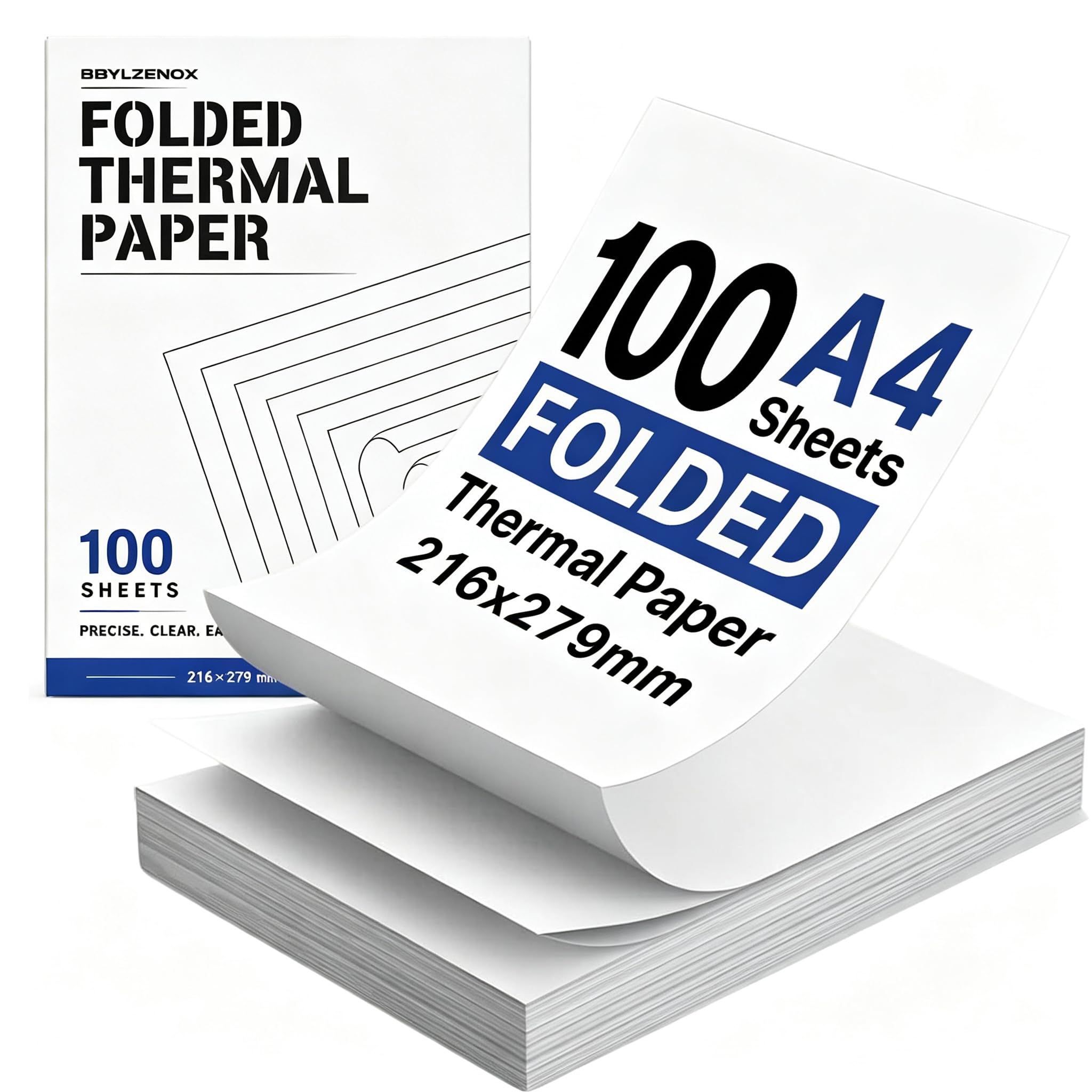 A4 Thermal Paper, 100 Sheets for Portable Thermal Printers