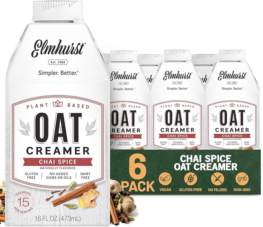 ☆ T♡様：20日発送│イオ-ヌクリーム、ルース　Biocel Amazon.com: Elmhurst 1925 Chai Spice Oat Creamer - 16 Ounce (Pack