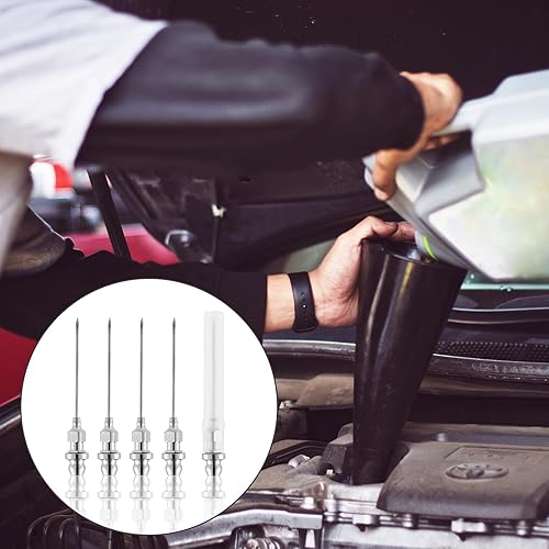 Miniatura 4 de 5 piezas de aguja inyector de grasa, boquilla de aguja de grasa pequeña con rodamientos portátil y desmontable, punta de aguja de pistola de grasa