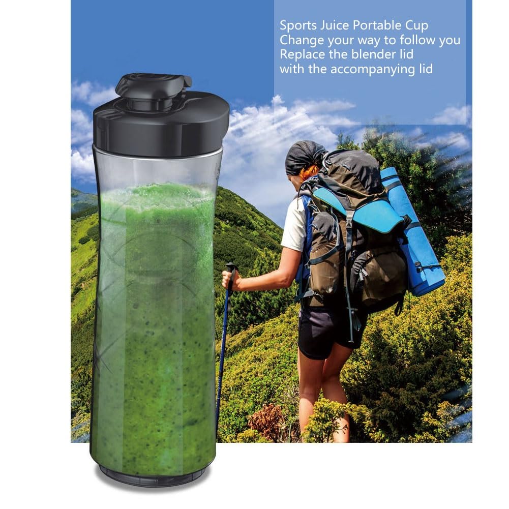 1,5L Licuadora Batido Batido Licuadora Jarra De Frutas Fabricante De Batidos Trituradora De Hielo Frasco De Mezcla 25000 Rpm Amoladora Para Exprimidor, Triturado De Hielo Con Botella Deportiva 600Ml (