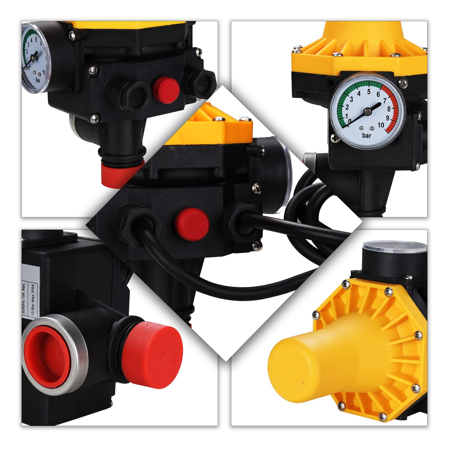 Pressostato Lospitch 10 Bar Per Pompe Acqua - Controller Pressione Con Telecomando, Blu - Foto 11