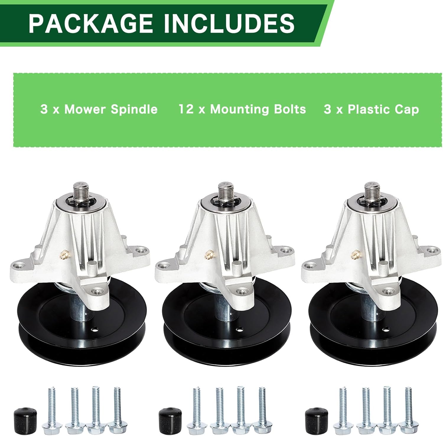 918-06978 618-06978 Spindle Assembly Fit for 54" Deck Troy Bilt MTD Cub Cadet RZT-L54 S54 ZT1-54 XT1-ST54 XT1-GT54 ST54 ZT2-54 XT2-54 XT2-GX54 Craftsman T8400 G8400 Z6660 Lawn Mower 3 Pack