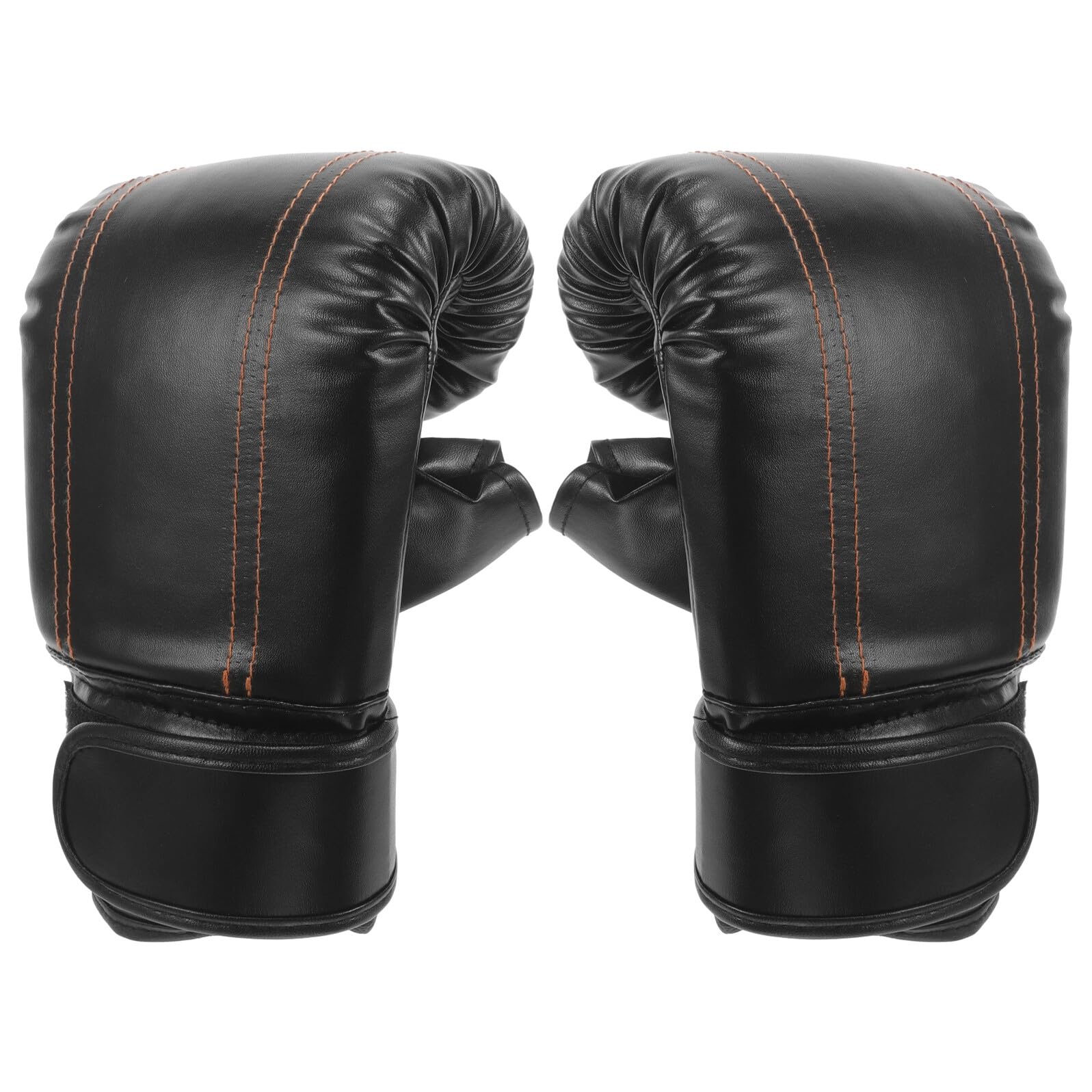Guantes de boxeo de medio dedo Ciieeo con muñequera ajustable de alta absorción 8