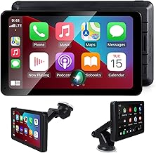 Wireless Apple CarPlay Android Auto Screen, Car Stereo 7