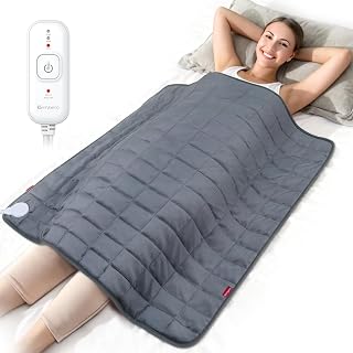 Comfytemp 27x35 Far Infrared Weighted Heating Pad - King Size for Back Pain, Period Relief, FSA/HSA Eligible