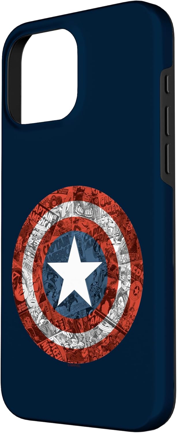 Marvel Captain America Comic Shield Case for iPhone 16 Pro Max