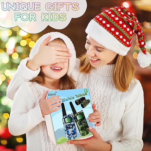 Miniatura 6 de Walkie Talkies para niños, regalos para niños de 5 años en adelante, radio de 2 vías de largo alcance para camping, caza, senderismo, juego al aire