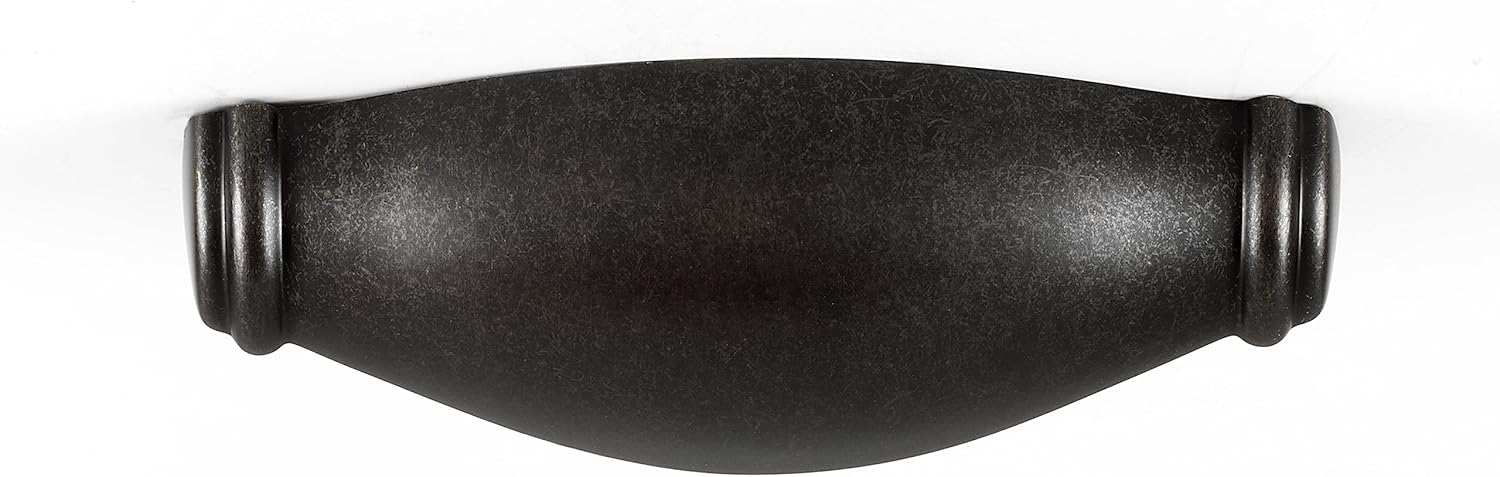 Alno Charlie's, 3" Cup Pull, Matte Black