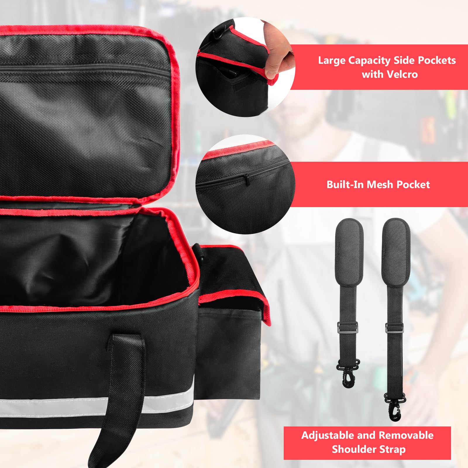 Snapklik.com : Tesuko Air Compressor Tool Organizer Bag Compatible For ...