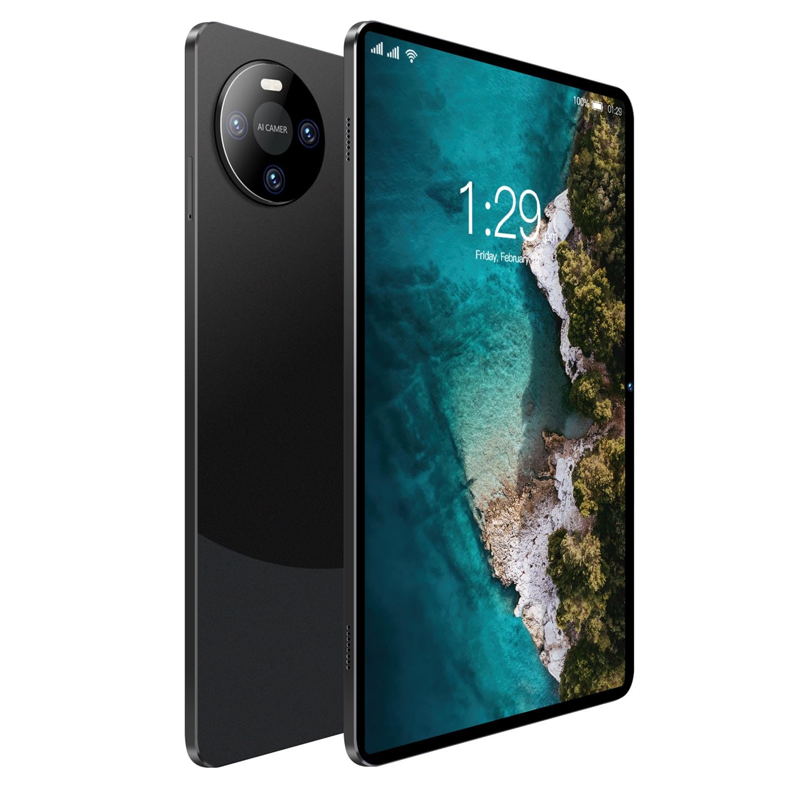 Domary Tablet Tablet PC WiFi 10 Pollici 8 GB 256 GB Snapdragon 870 14 5G WiFi BT 5.0 8000 MAh con Schermo 1960 X 1200 Doppia Fotocamera per Riunioni in Ufficio a Casa (Unione Europea)