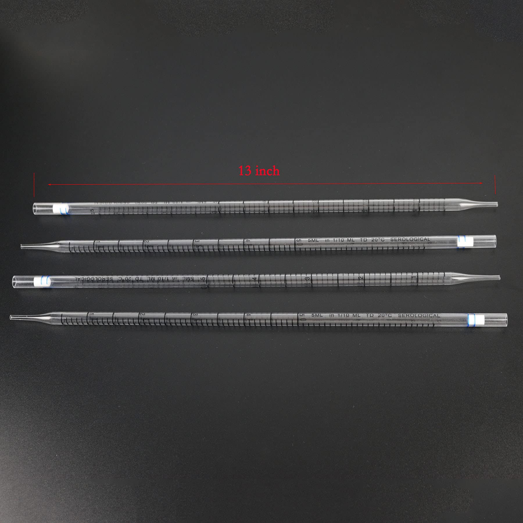 Serologische Einweg-Pipetten, 5 ml, einzeln verpackt, Polystyrol, 50 Stück