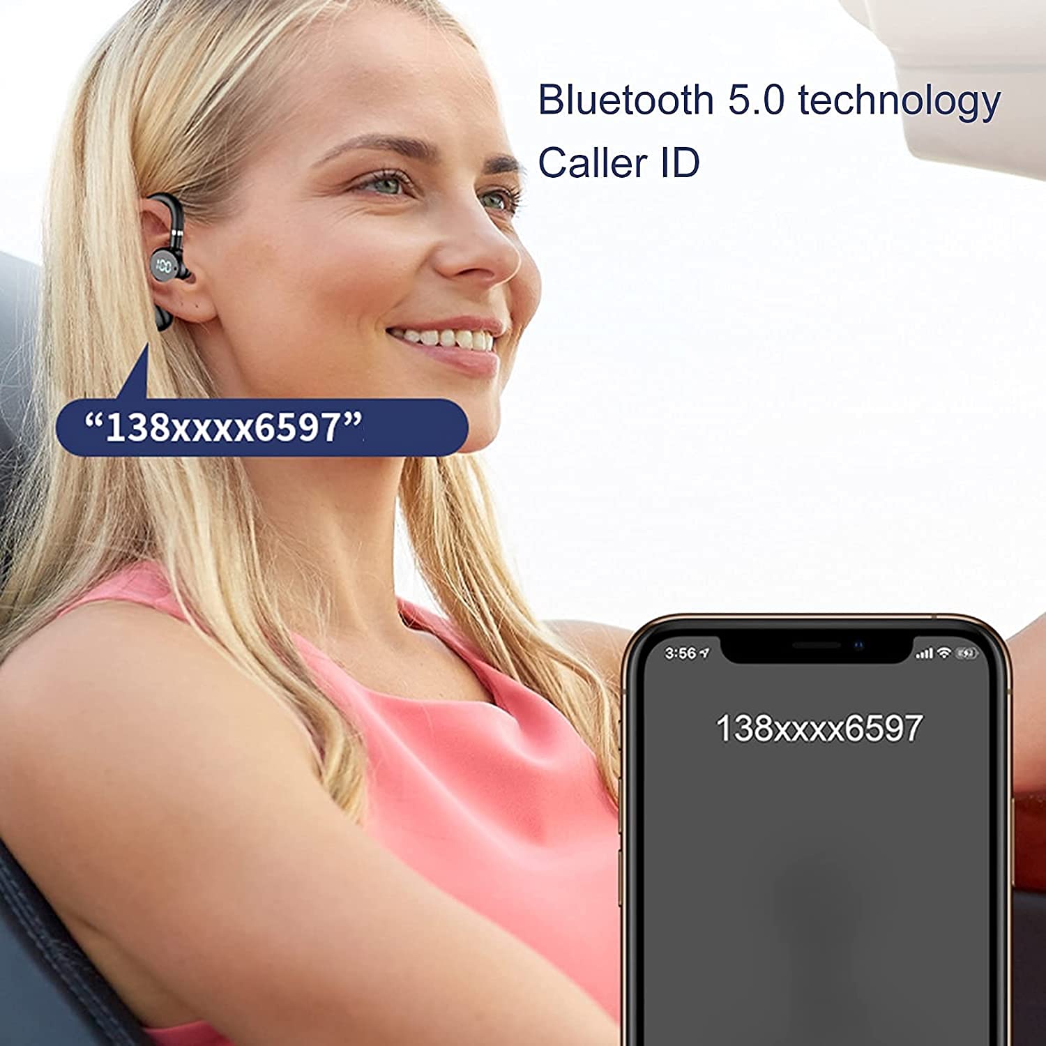 Auricolari wireless, True Wireless Bluetooth 5.0 con microfono, IPX7, impermeabili, con custodia di ricarica, per corsa, palestra, allenamento all'aperto