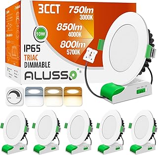 ALUSSO IP65 LED Downlights Ceiling Dimmable U...,