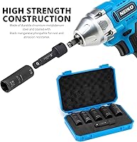 Vista 25 de Neiko 02457A Lug-Nut Key Set, Wheel-Lock Removal Tool Kit for Aftermarket and Factory Wheel Tire Keys, SAE and Metric Lug Sockets, 16 Pieces