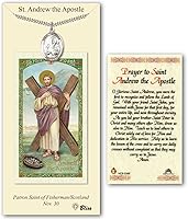 Vista 14 de Medalla de peltre Nuestra Señora de la Consolación con tarjeta de oración santa laminada