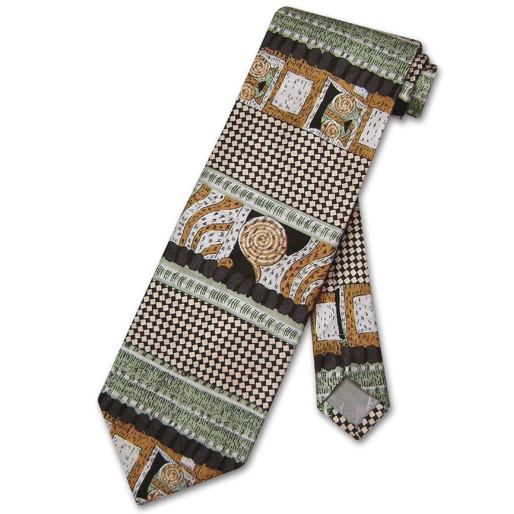 Antonio Ricci SILK NeckTie Made in ITALY Geometric Design Men's Neck Tie #3107-4