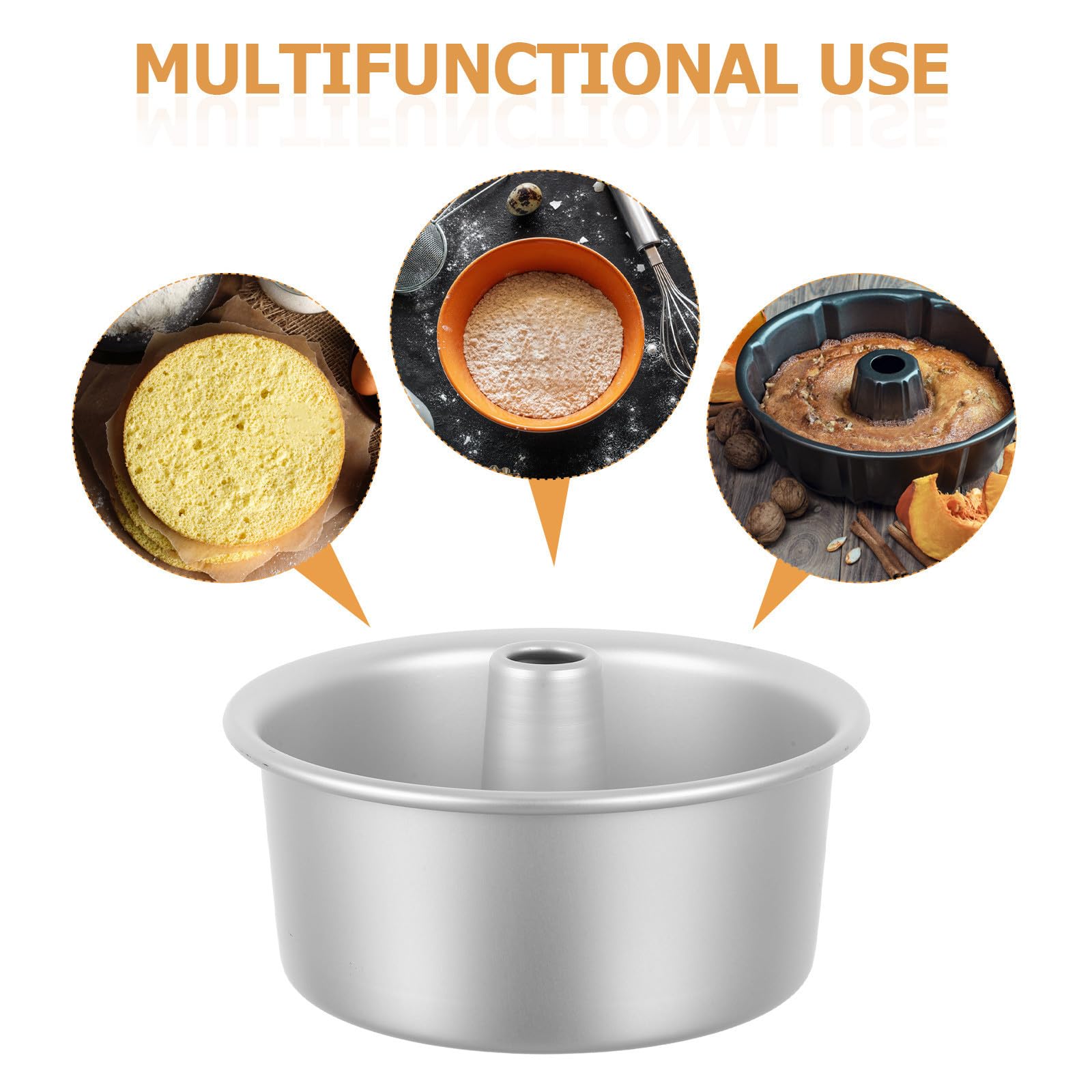 BESTOYARD Molde para Tarta de Queso de Aleación de Aluminio con Fondo Extraíble y Núcleo Desmontable para Hornear Resultados Uniformes en Repostería 2 Piezas