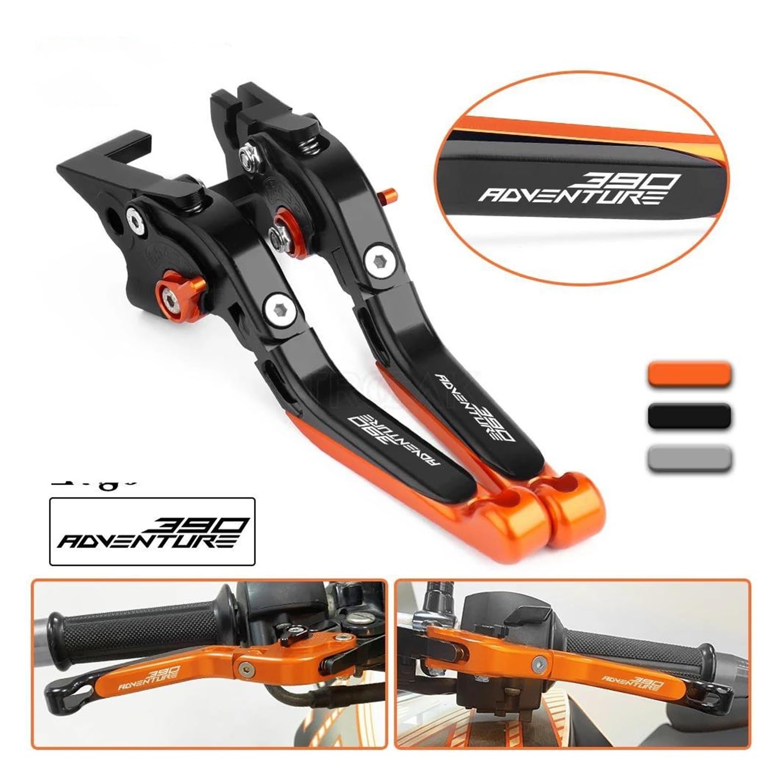 Leva Frizione Leva Freno Set Leve Maniglia Regolabile Per KTM 390 ADVENTURE 390 ADV 390 Adventure Accessori Moto Ricambi(Style-C)