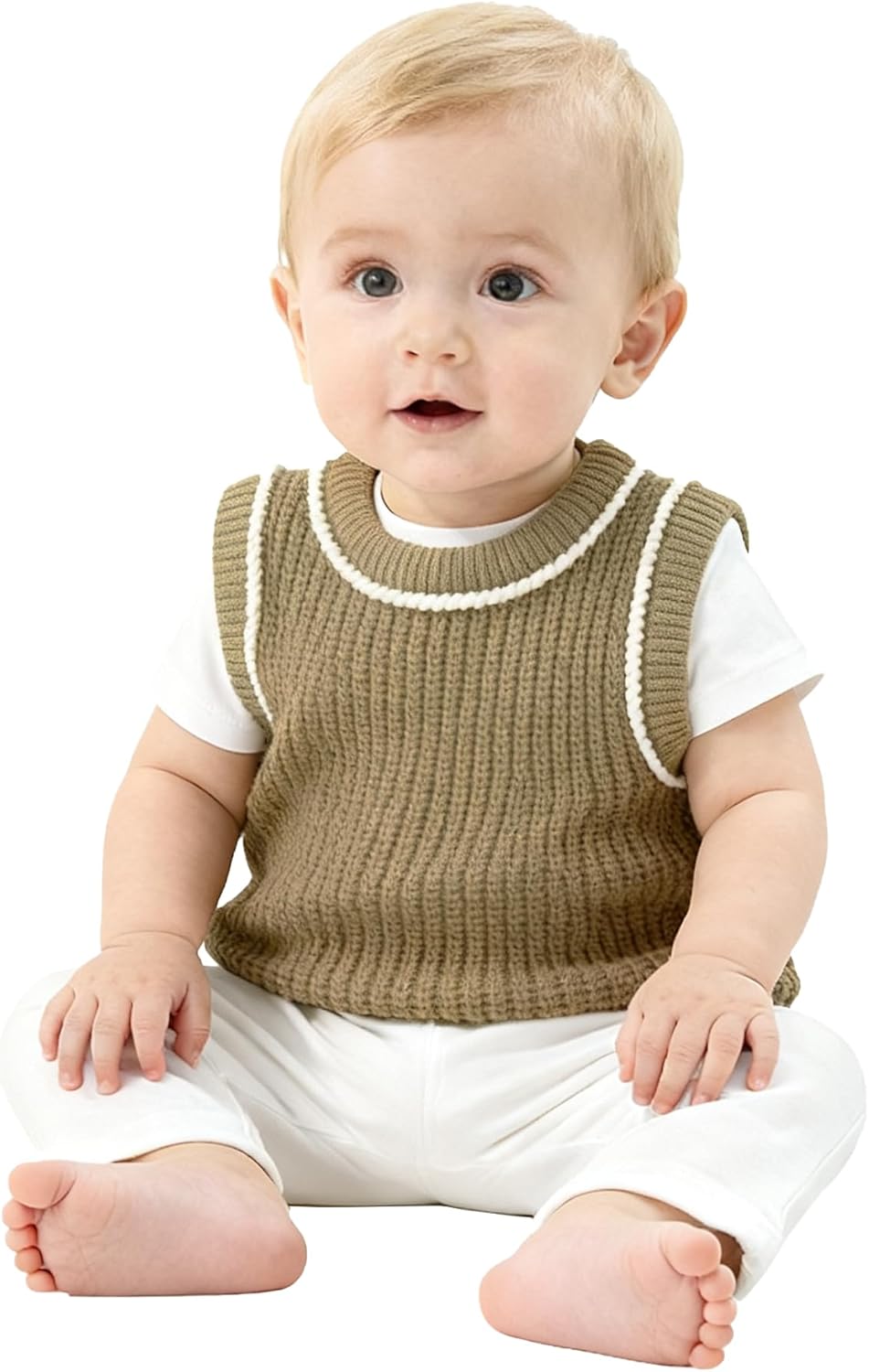 Knit Baby Boy Girl Sweater Pullover Sweatshirt Toddler Crewneck Fall Winter Top