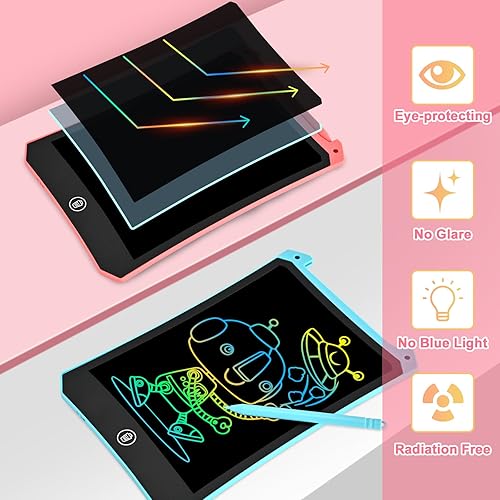 Miniatura 10 de Regalos de juguetes para niños pequeños, tableta de escritura LCD de 10 pulgadas, tablero de dibujo colorido, juegos para niños, Navidad,