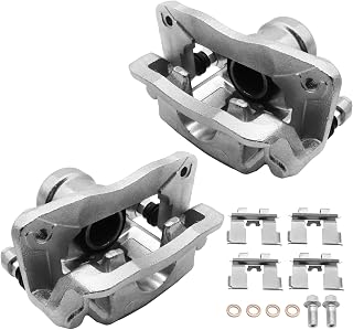 Rear Brake Caliper with Bracket Compatible with 2007-2009 Hyundai Santa Fe, Rear Driver and Passenger Side 19-B335 19-B3354 - Disc Brake Caliper Assembly - Rear Calipers Set
