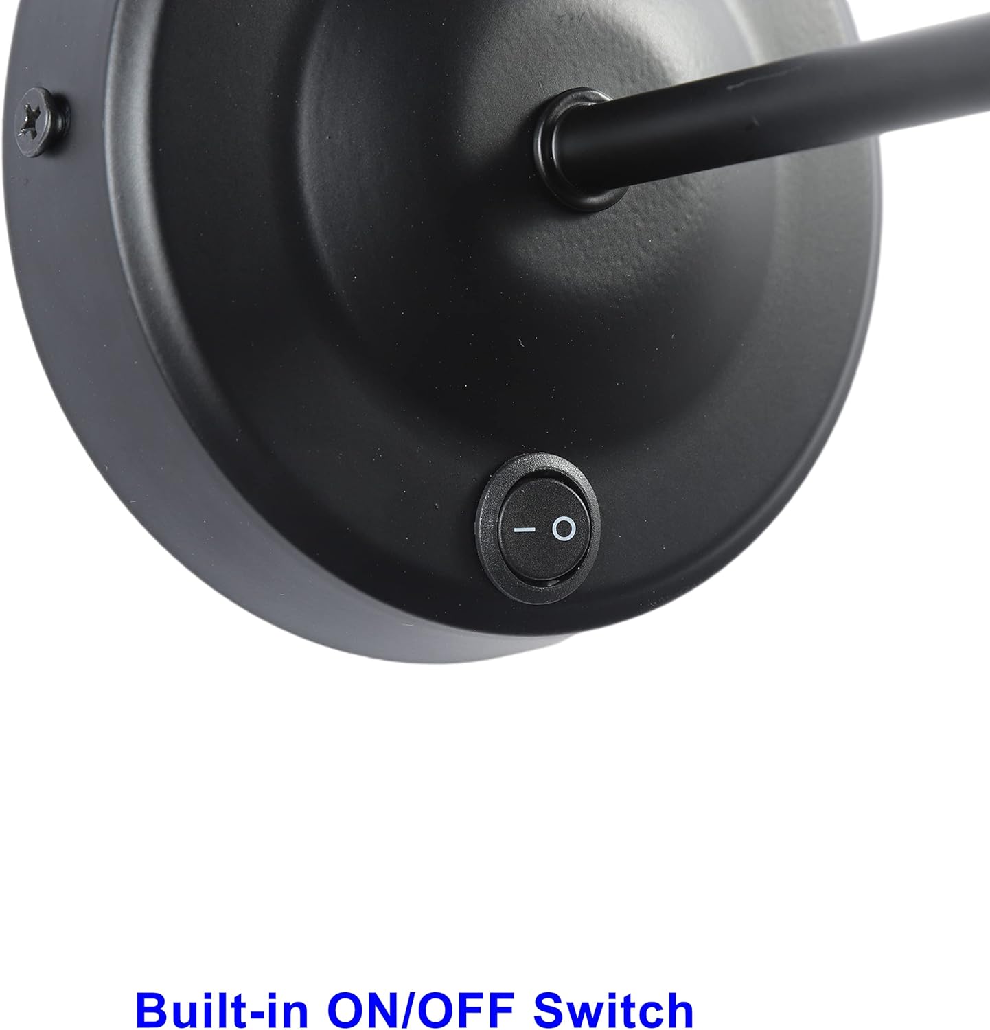 12V LED Wall Sconce Light Fixture with ON/Off Switch, Warm White Reading Lamp with E26 LED Bulb (Included) for RV, Boat, Marine, Motorhome, Caravan