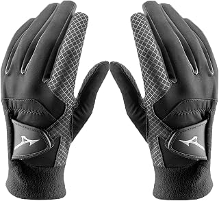 Mizuno Mens Thermagrip Lightweight Flexible Leather Golf Gloves - Pair