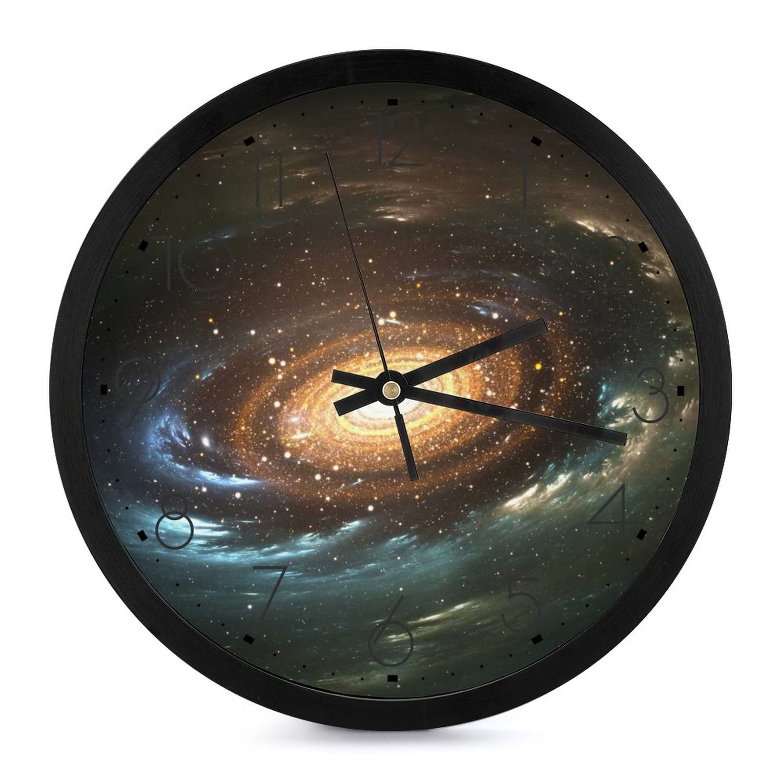 Pendule murale univers silencieuse 25.4cm pour créer un espace d'étude serein