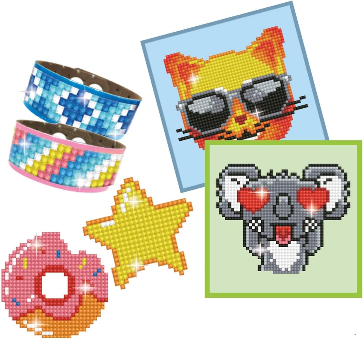 DIAMOND DOTZ Variety Dotzies Kit Diamond Painting Kits for Kids - Diamond Art Kits a Relaxing Creative Craft Kit with Dotz Gems