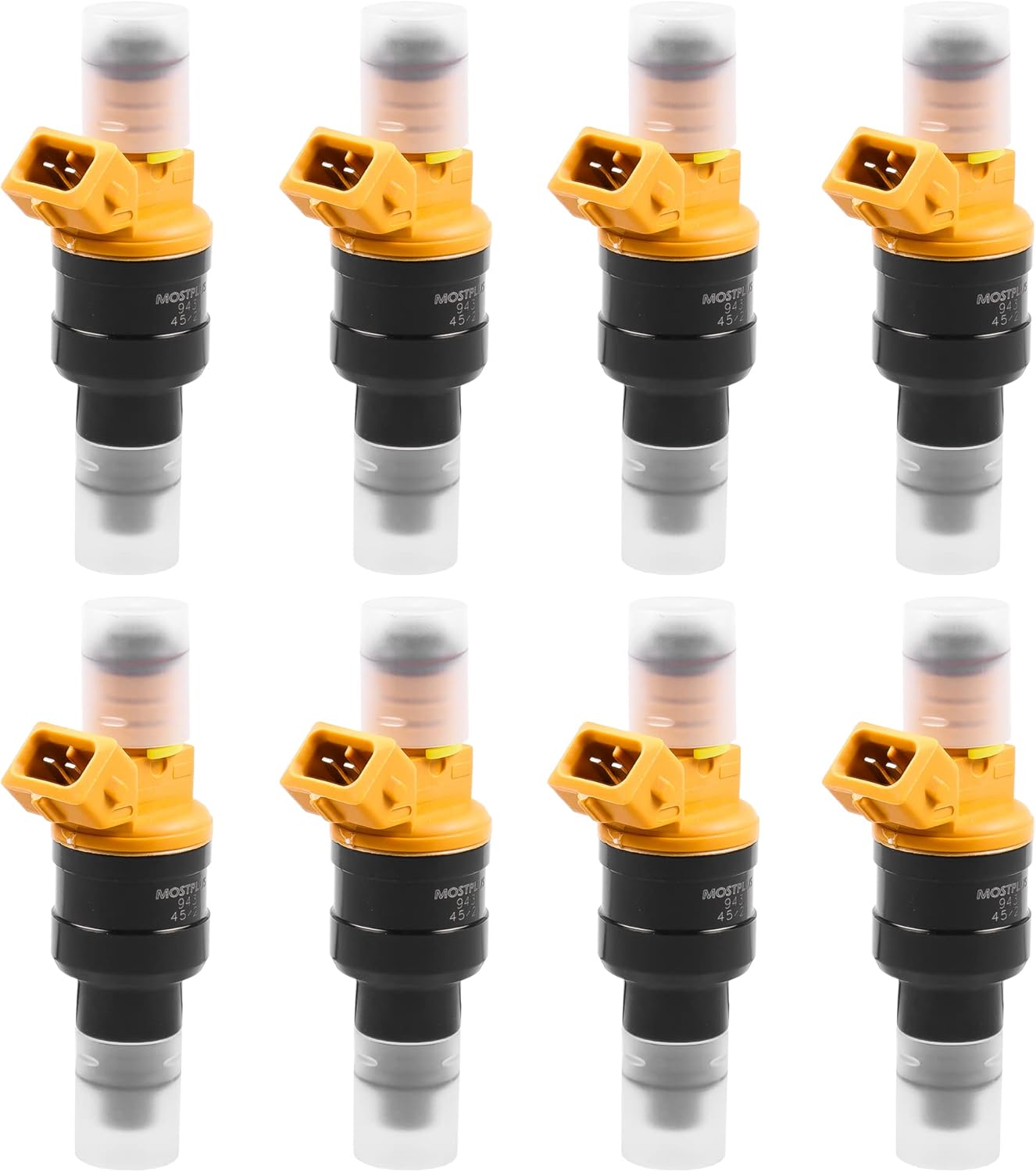 MOSTPLUS Flow Matched Fuel Injectors Compatible with Ford F150 F250 E-150 E-250 Lincoln Mercury 4.6L 5.0L 5.4L 5.8L 0280150943 0280150939 0280150909 (Set of 8)