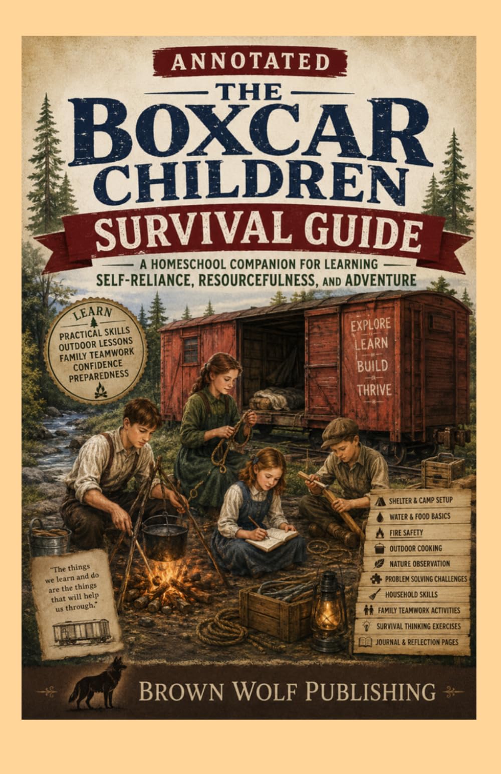 The Boxcar Children, Annotated: A Homeschool Companion for Learning Self-Reliance, Resourcefulness, and Adventure