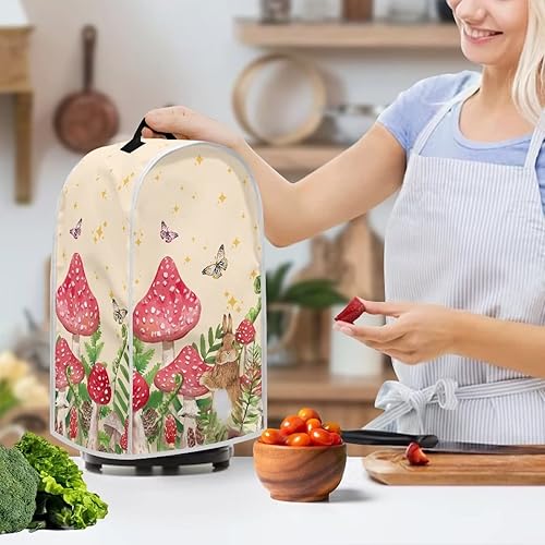 Vista 39 de doginthehole Lindas fundas para licuadora de gatos para cocina, antihuellas dactilares, a prueba de polvo, mezcladora o cafetera, cubierta