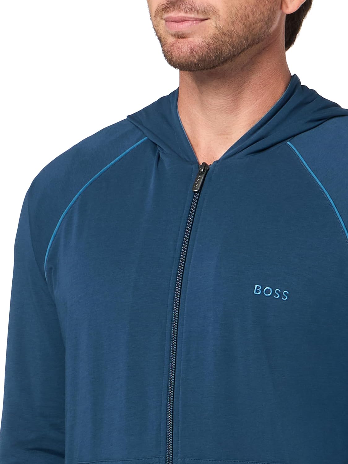 BOSS mens Mix&match Zip Up Hoodie - Image 3
