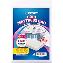 Crib Mattress Storage Bag, Heavy-Duty 4 Mil Thick Waterproof Crib Mattress Moving Bag, Tear-Resistant Cover, 28 x 7 x 64