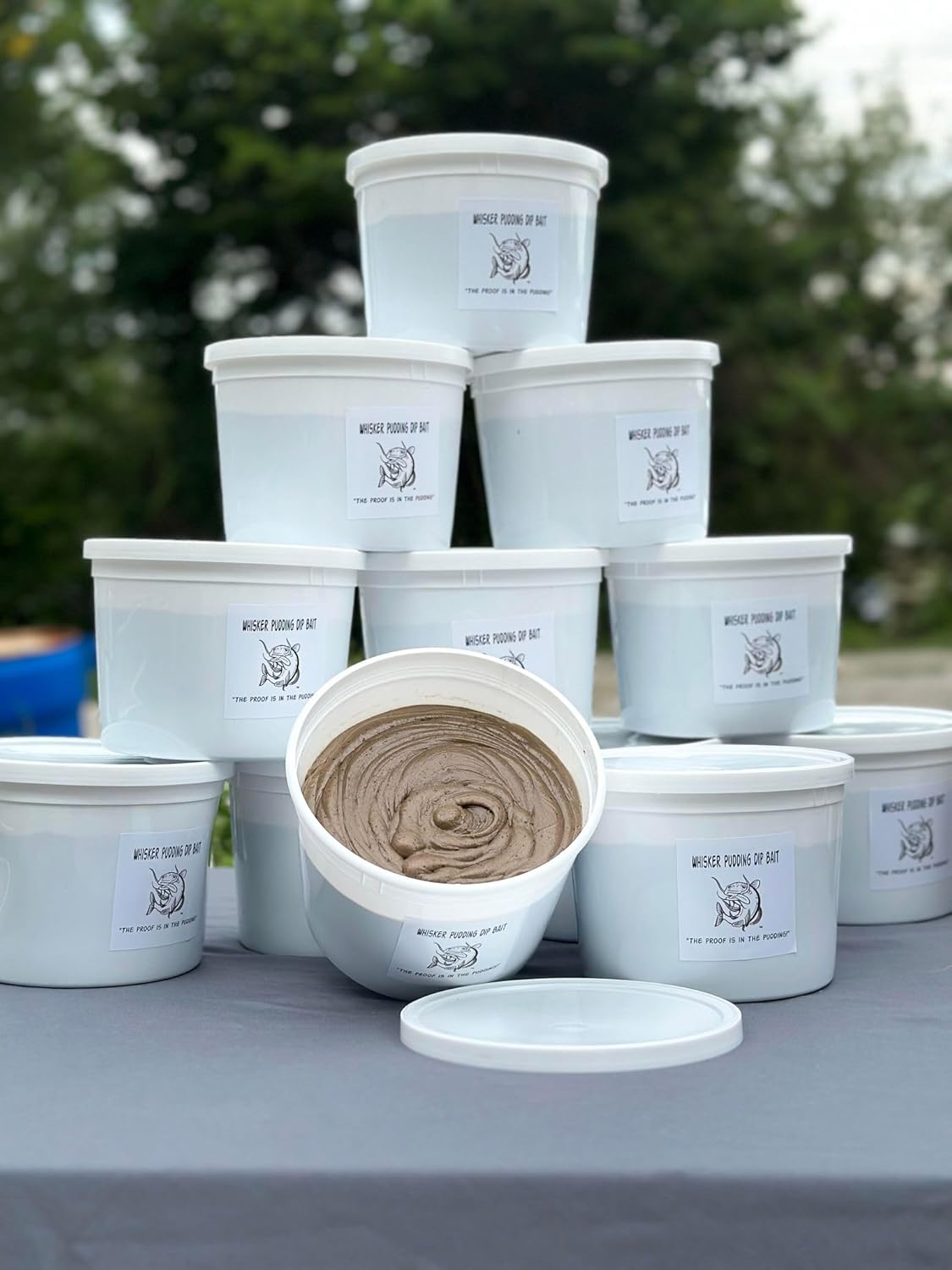 Generic Whisker Pudding Dip Bait Half Gallon Tub (1/2