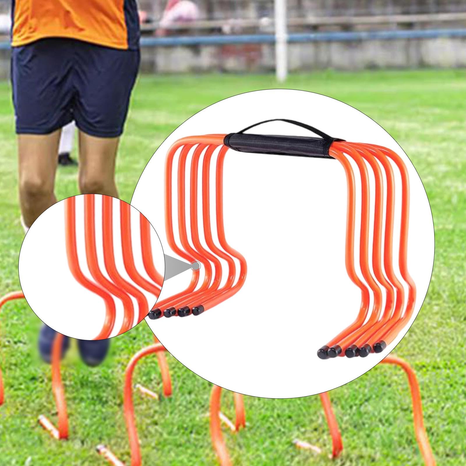 Vallas de Entrenamiento de Agilidad de 5 Piezas, Equipo de Entrenamiento de Velocidad de Salto, Obstáculos Multiusos para de Baloncesto Y Fitn